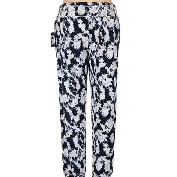 NWTTommy Hilfiger High Rise Waist Royal Blue and White Casual Pants - L - Picture 3 of 3